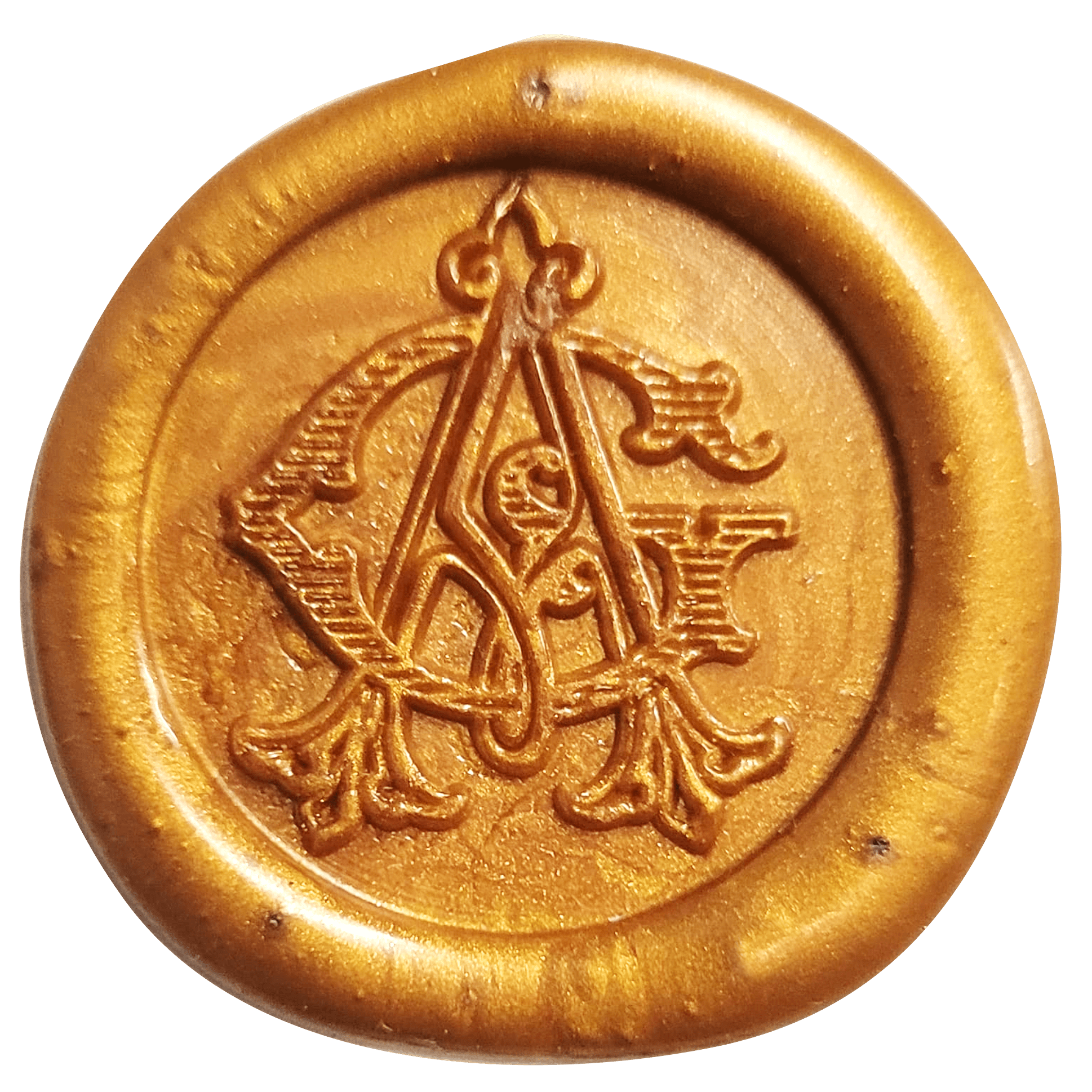 Coffee Gold Wax Seal - CustomF2FBox