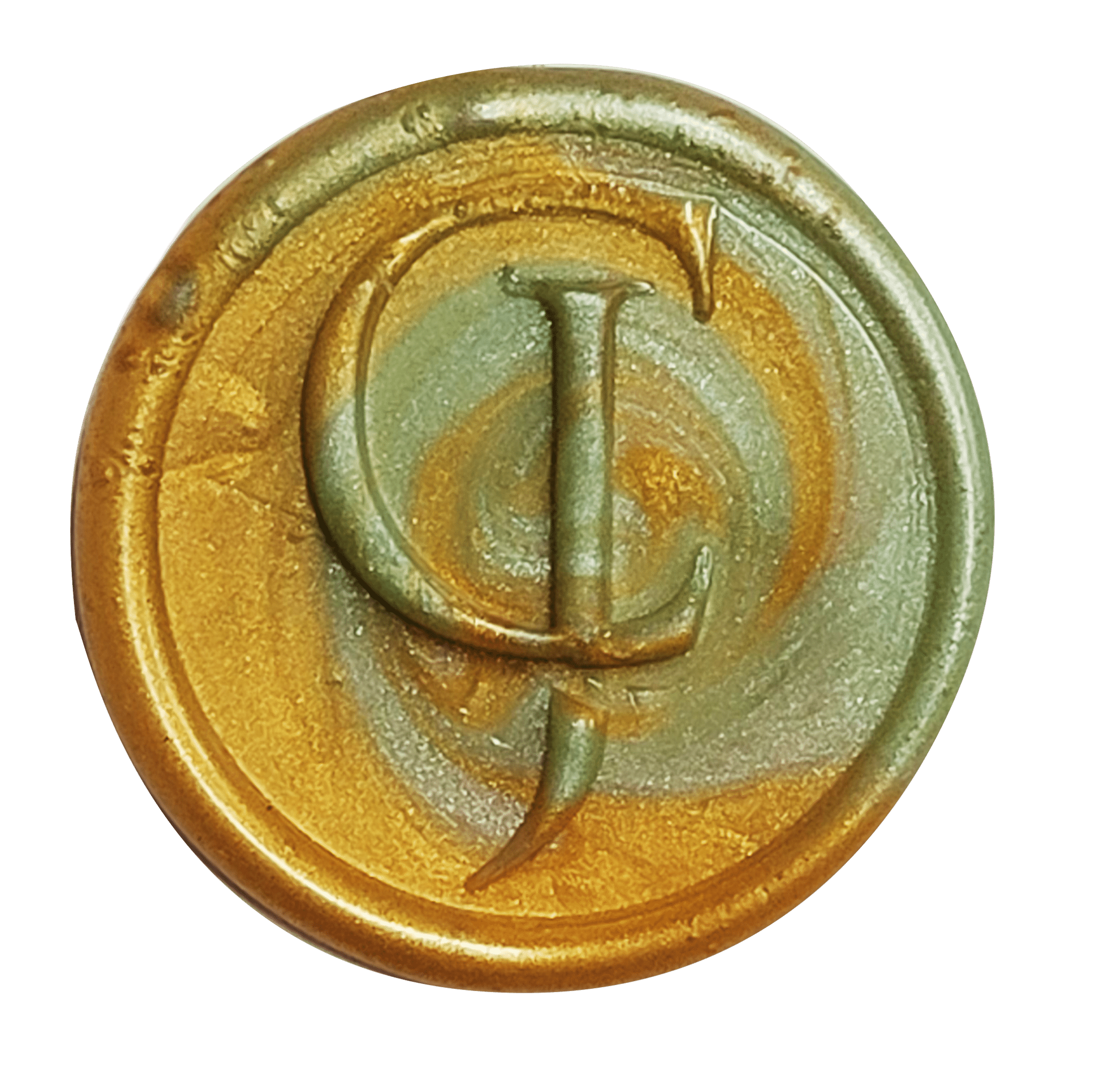 Gold + Green Wax Seal - CustomF2FBox