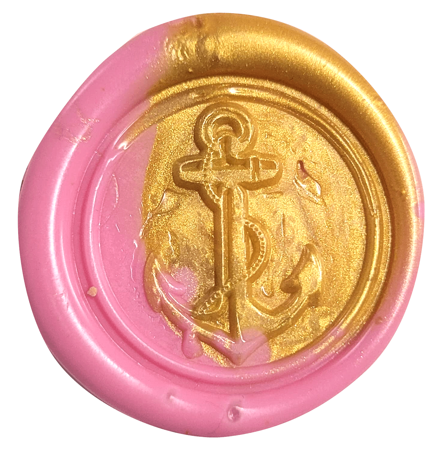 Pink + Gold Wax Seal - CustomF2FBox