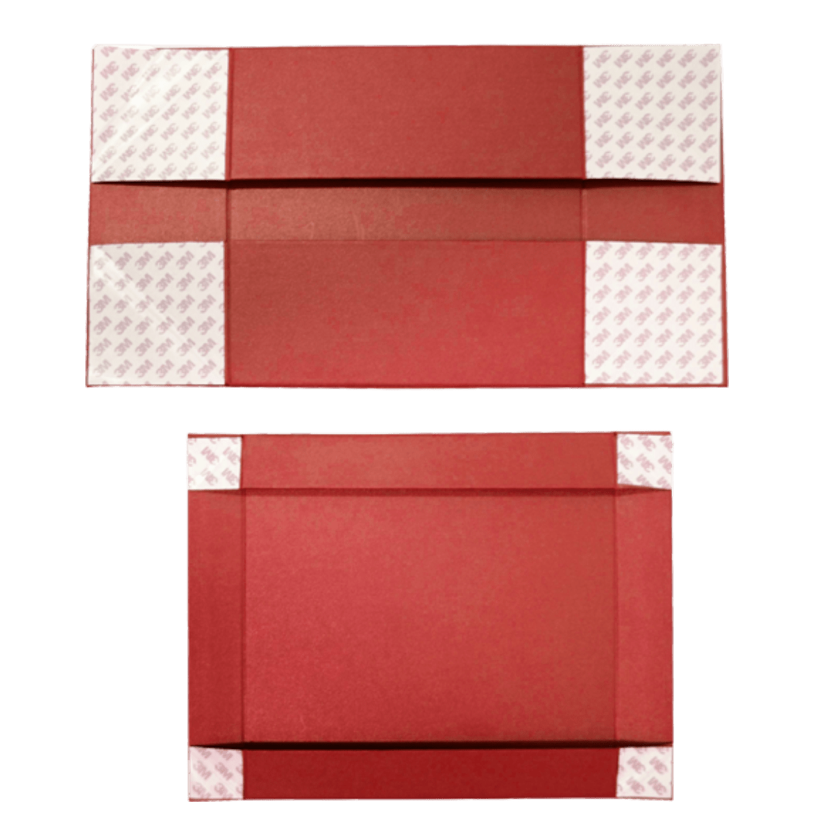Sample Of Large Lift Of Lid Red Majestic Metallic - CustomF2FBox