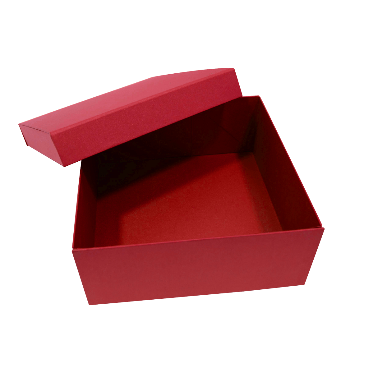 Sample Of Large Lift Of Lid Red Majestic Metallic - CustomF2FBox
