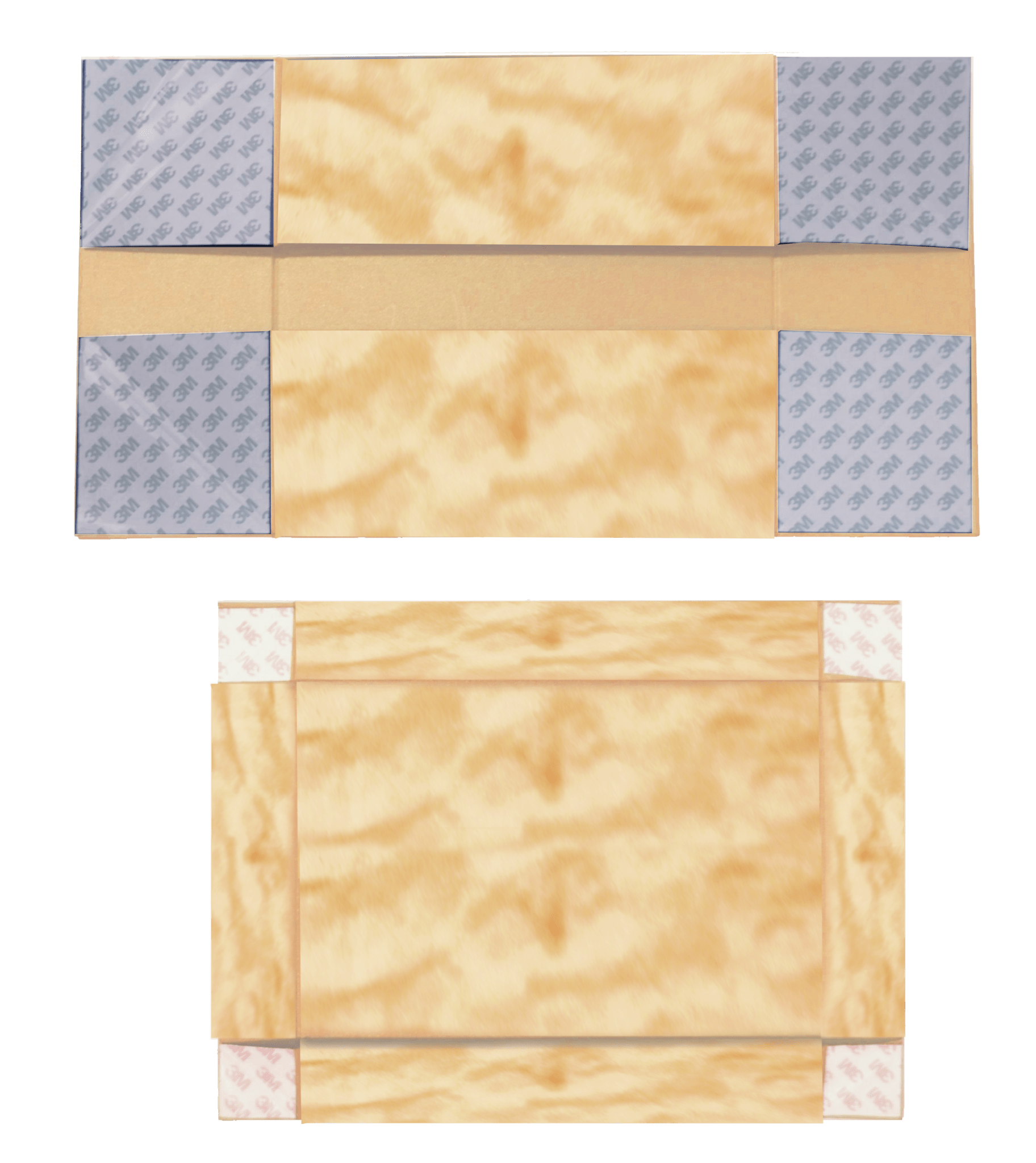 Sample Of Large Lift Of Lid Tan Sensational Suede - CustomF2FBox