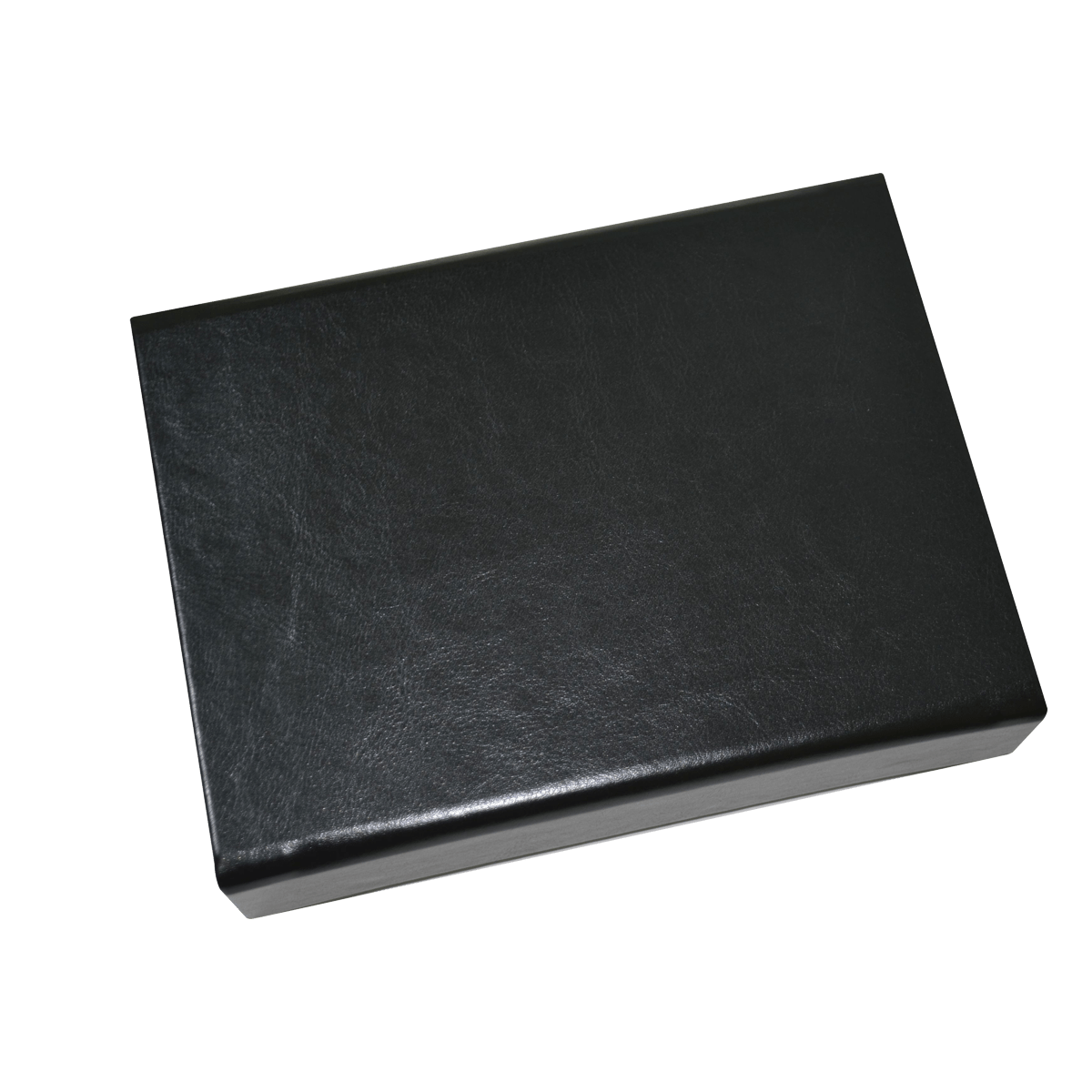 Sample Of Large Shallow Black Vegan Leather - CustomF2FBox