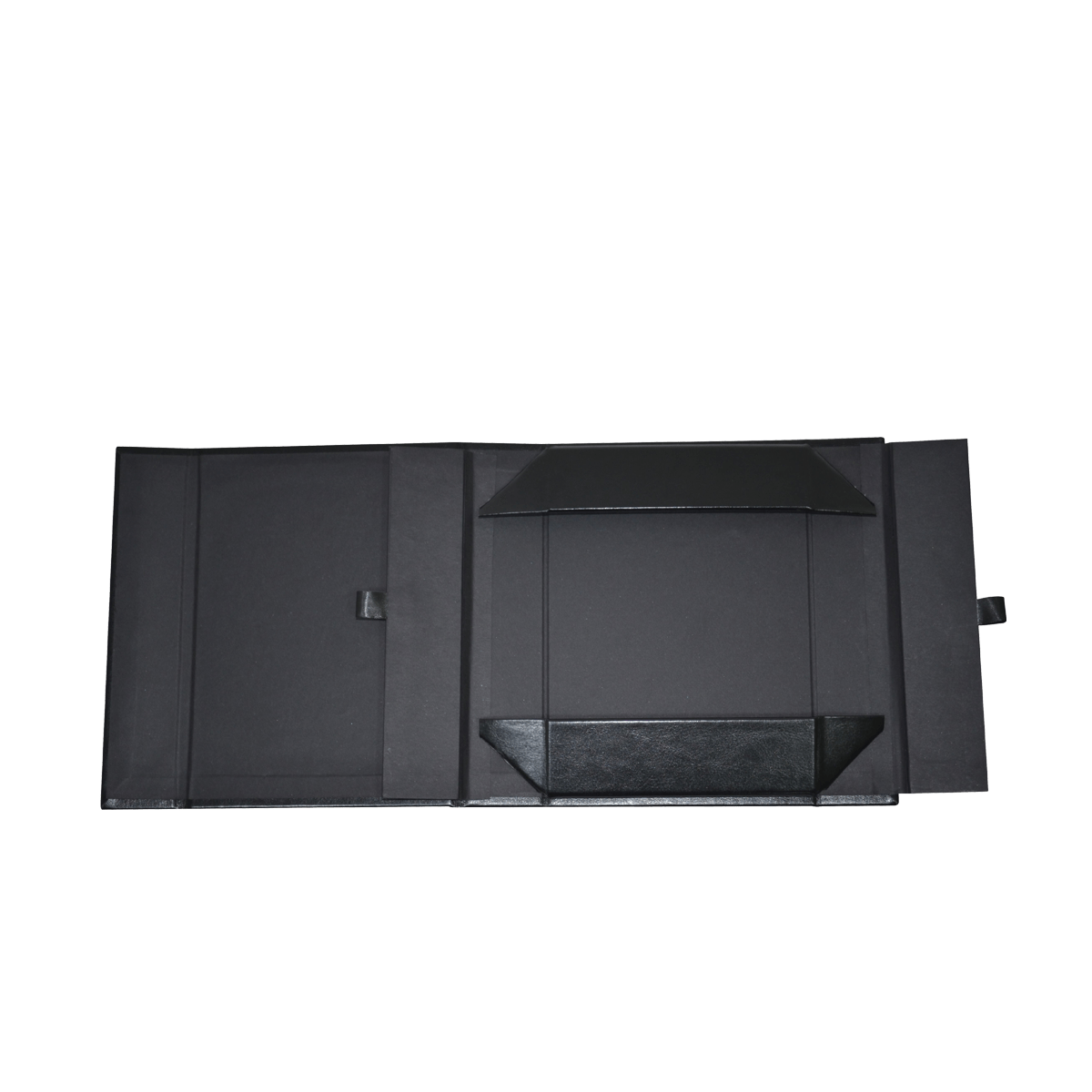 Sample Of Large Shallow Black Vegan Leather - CustomF2FBox