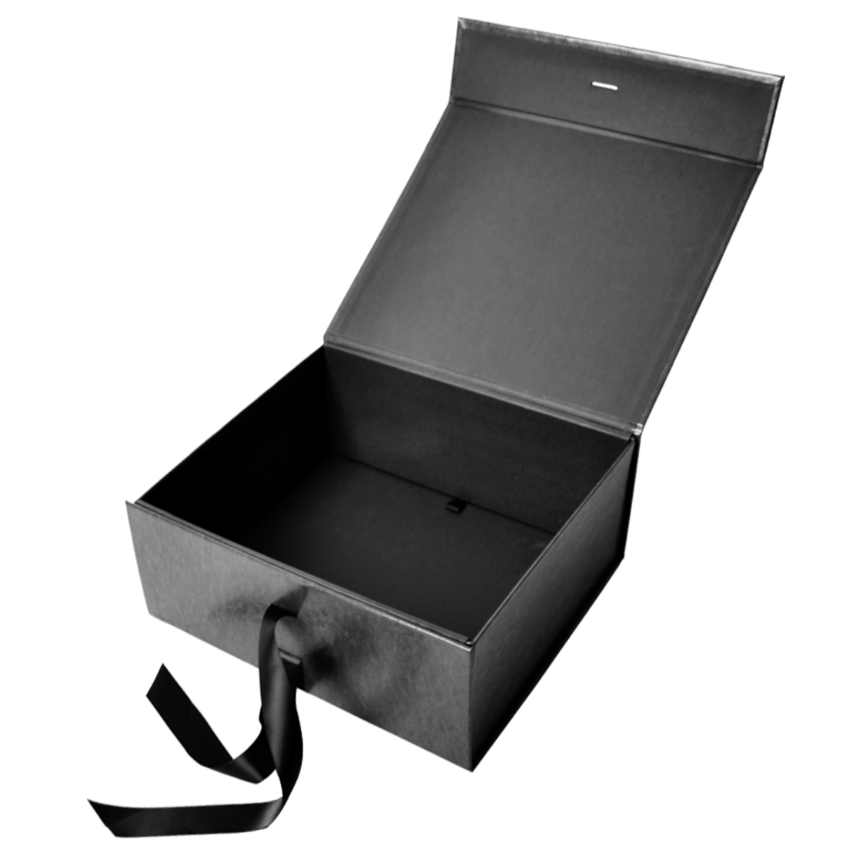 Sample Of Large Square Black Vegan Leather - CustomF2FBox