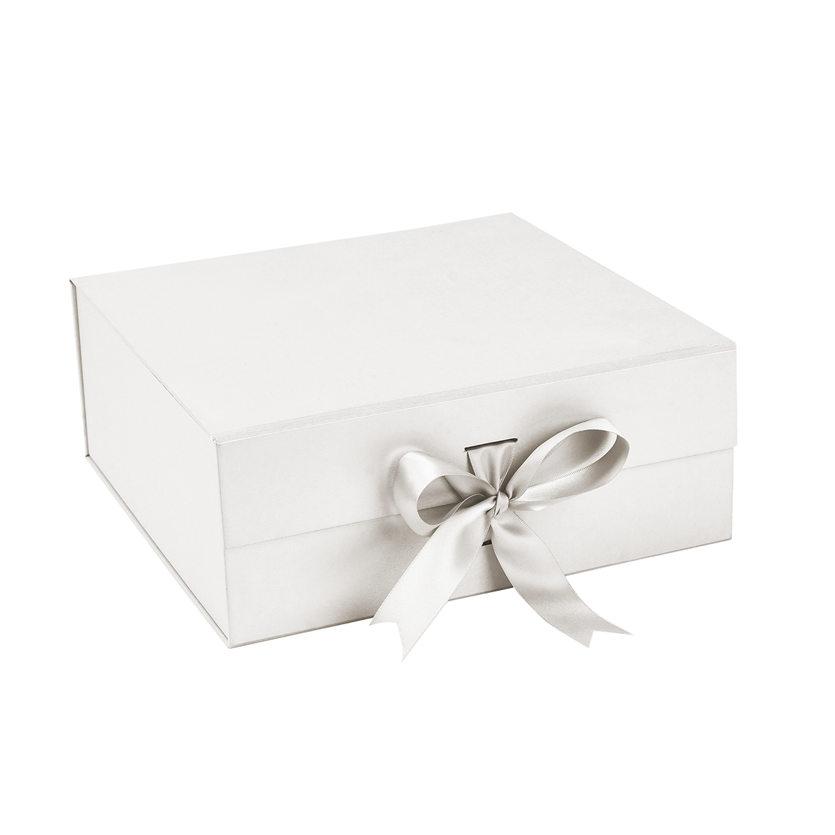 Sample Of Large Square White Majestic Metallic - CustomF2FBox