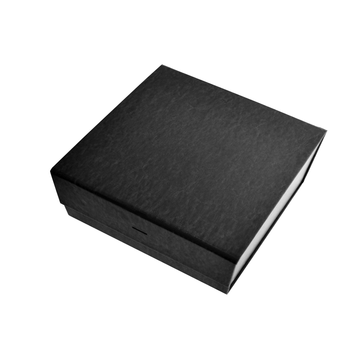 Sample Of Square Shallow Black Vegan Leather - CustomF2FBox