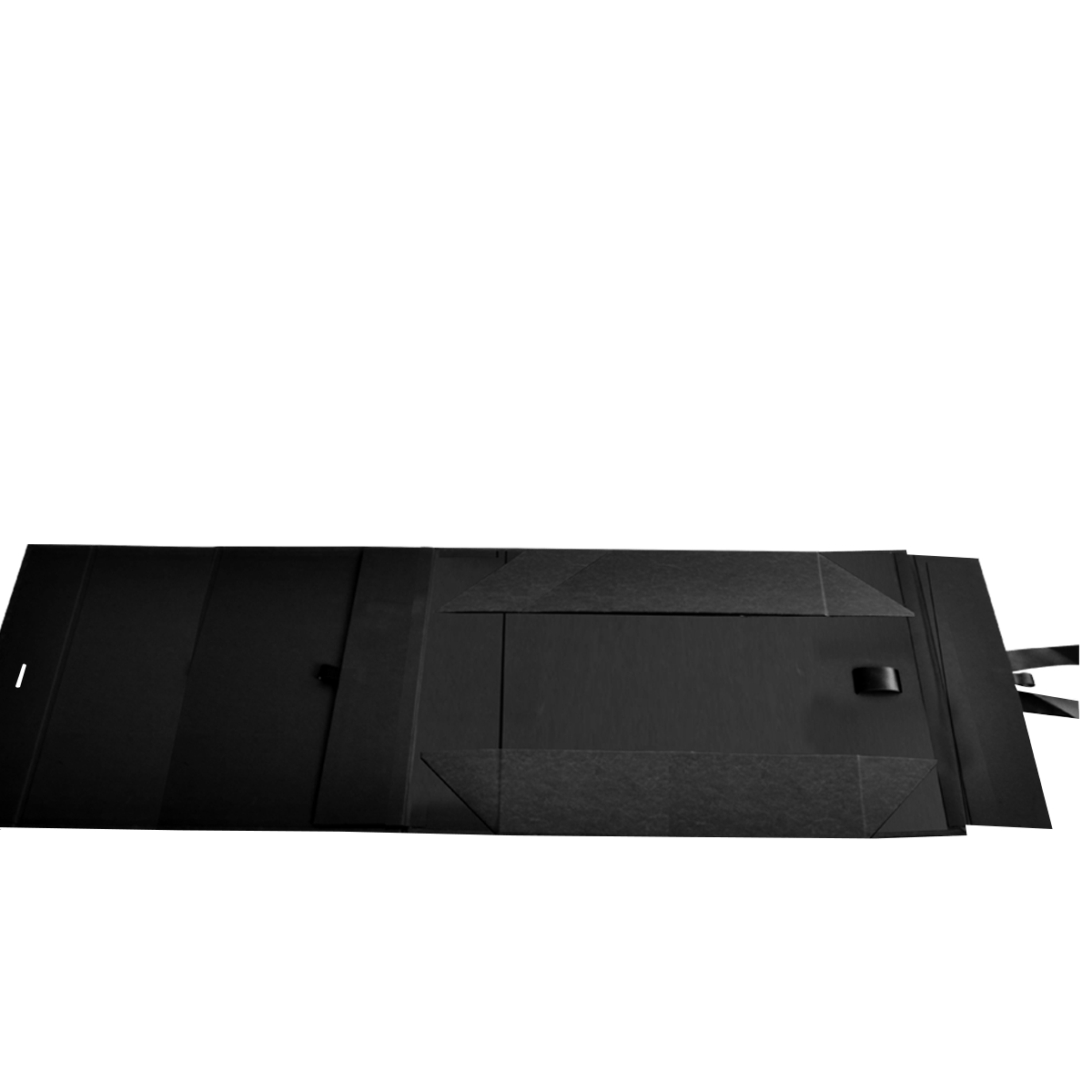 Sample Of Square Shallow Black Vegan Leather - CustomF2FBox