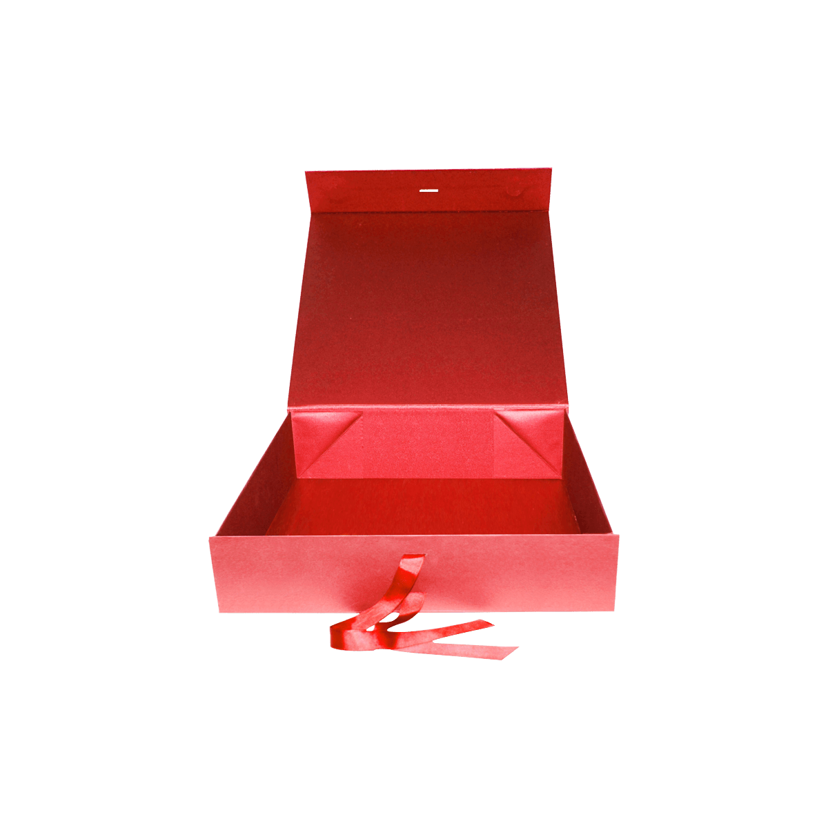 Sample Of Square Shallow Red Majestic Metallic - CustomF2FBox