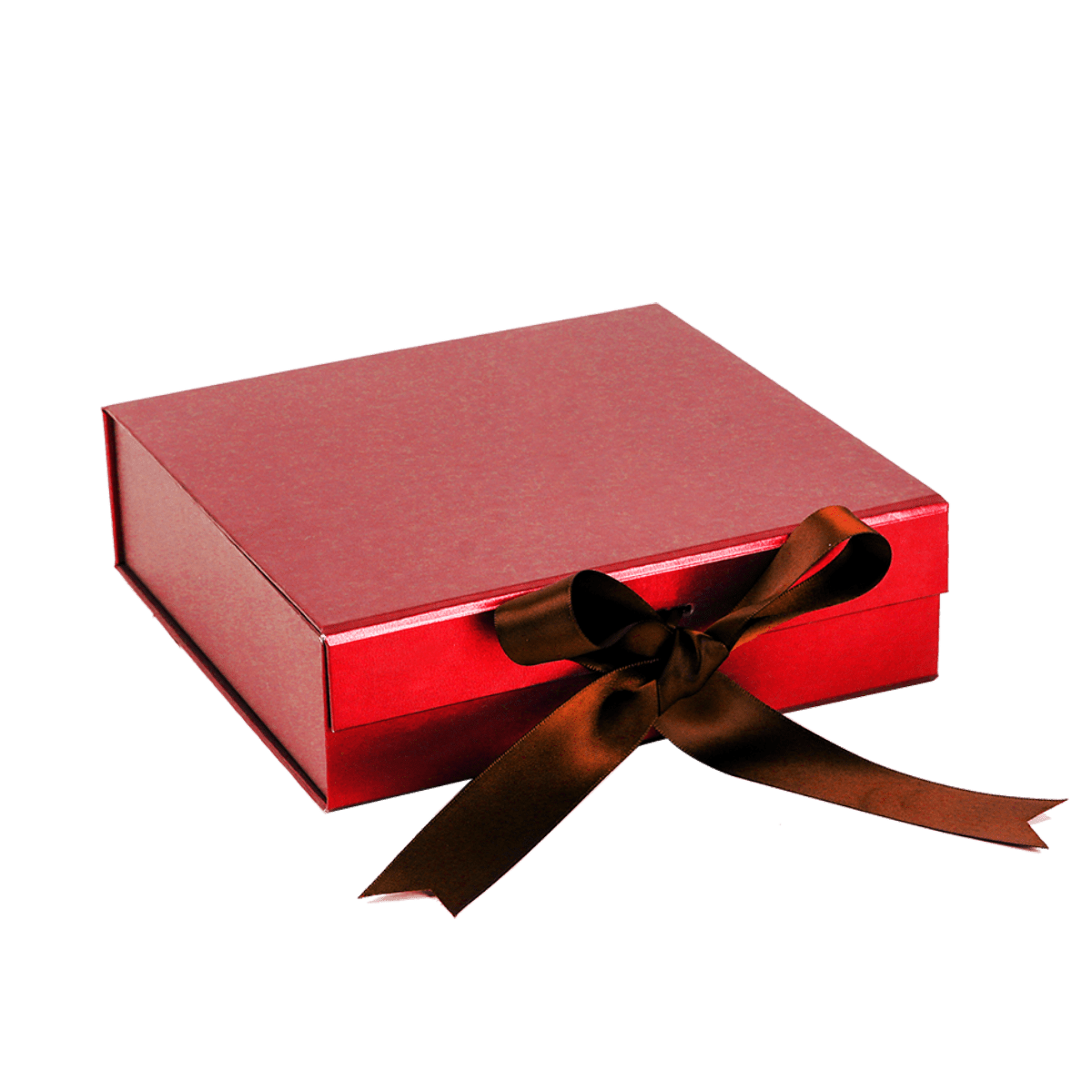 Sample Of Square Shallow Red Majestic Metallic - CustomF2FBox