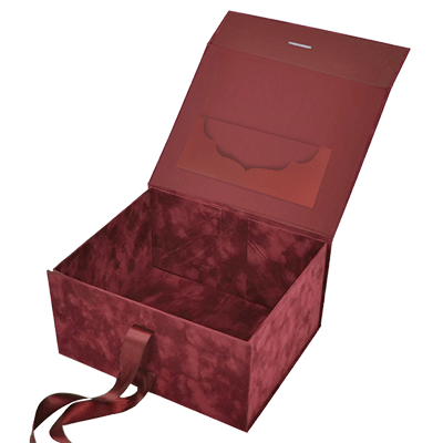Wine Suede Asymmetric Pocket - CustomF2FBox