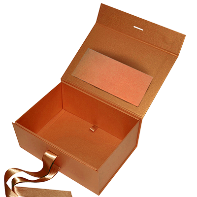 Copper Metallic Square Pocket