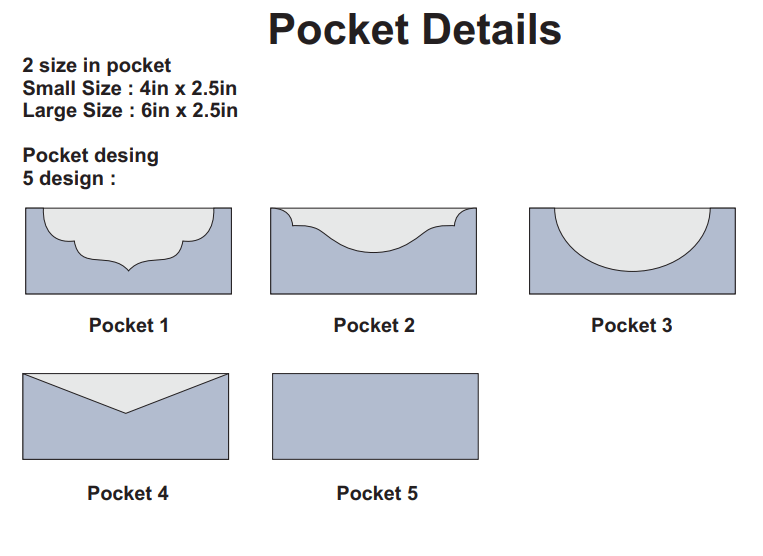 Black Matt Boat Shape Pocket - CustomF2FBox