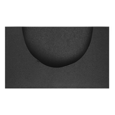 Black Matte Round Pocket - CustomF2FBox