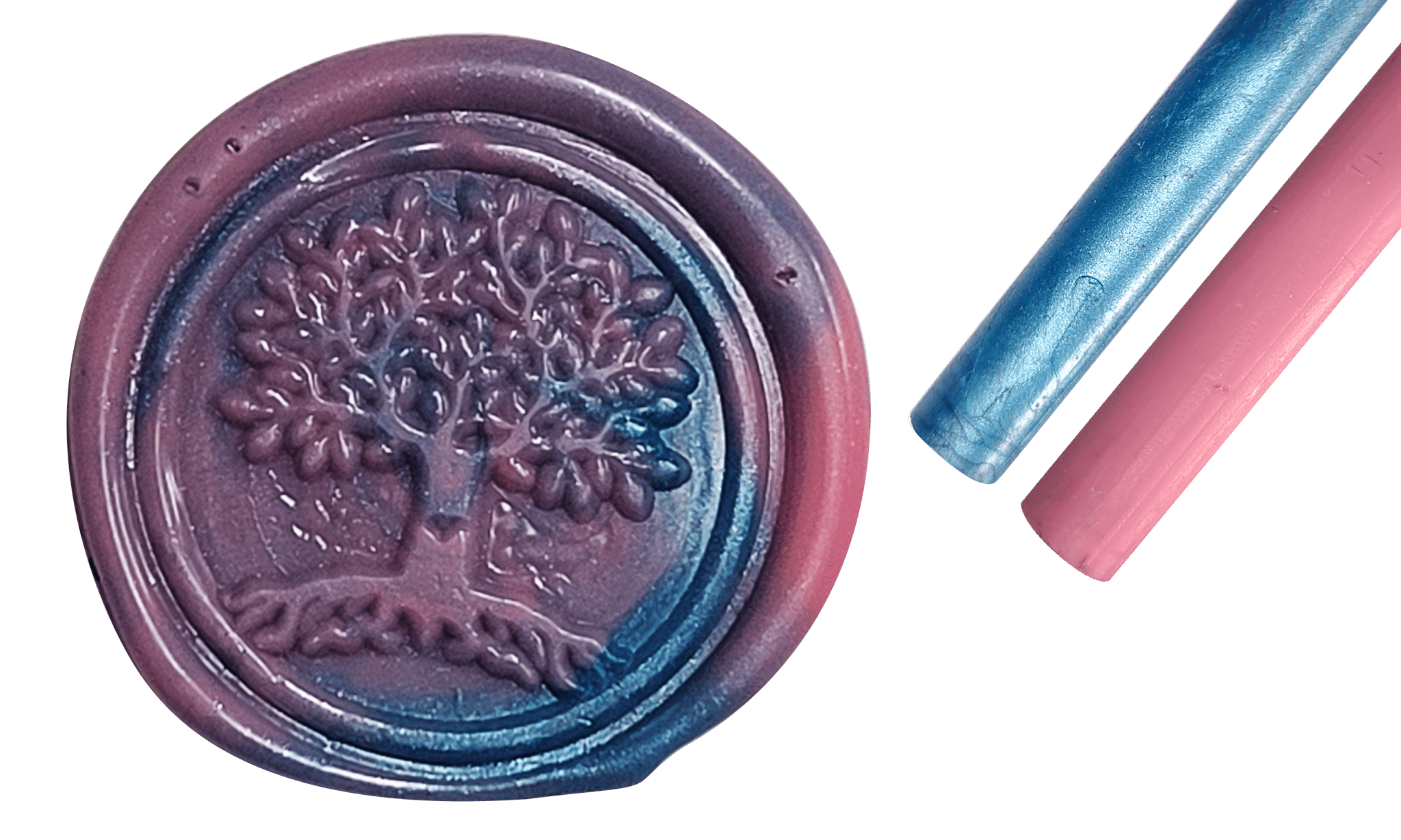 Blue + Pink Wax Seal - CustomF2FBox