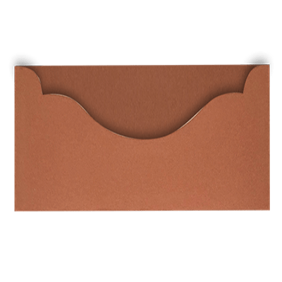 Brown Leather Boat Shape Pocket - CustomF2FBox