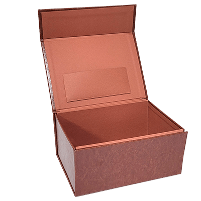 Brown Vegan Leather Square Pocket - CustomF2FBox