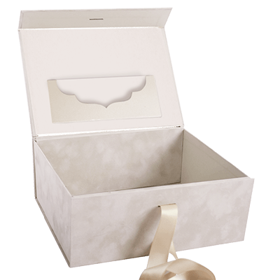 Cream Suede Asymmetric Pocket - CustomF2FBox