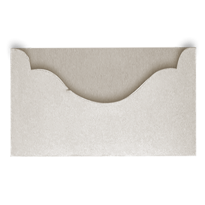 Cream Suede Boat Shape Pocket - CustomF2FBox