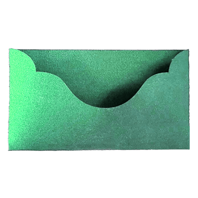 Green Metallic Boat Shape Pocket - CustomF2FBox