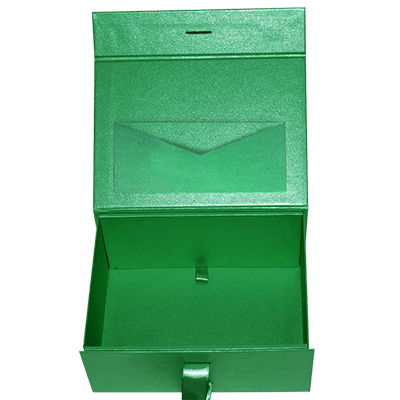 Green Metallic V - Shape Pocket - CustomF2FBox