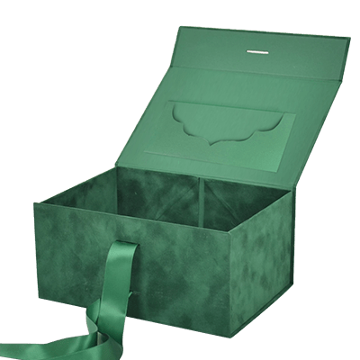 Green Suede Asymmetric Pocket - CustomF2FBox