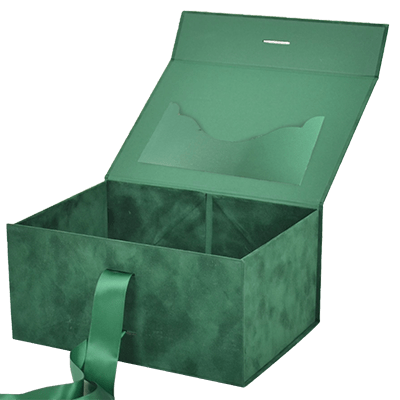 Green Suede Boat Shape Pocket - CustomF2FBox