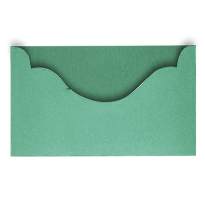 Green Suede Boat Shape Pocket - CustomF2FBox