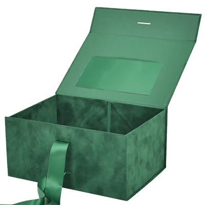 Green Suede Square Pocket - CustomF2FBox