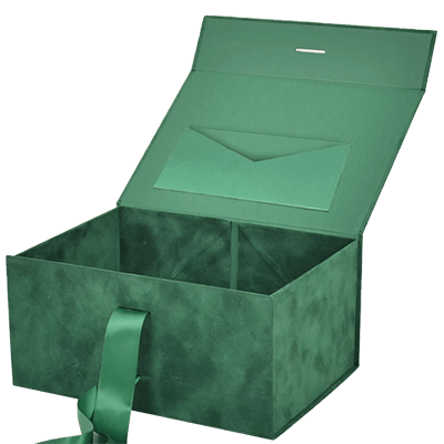 Green Suede V - Shape Pocket - CustomF2FBox