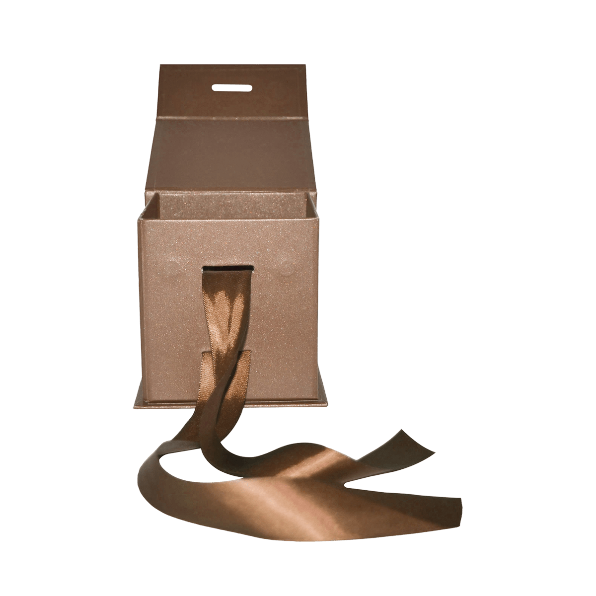 Large Cube Bronze Majestic Metallic - CustomF2FBox