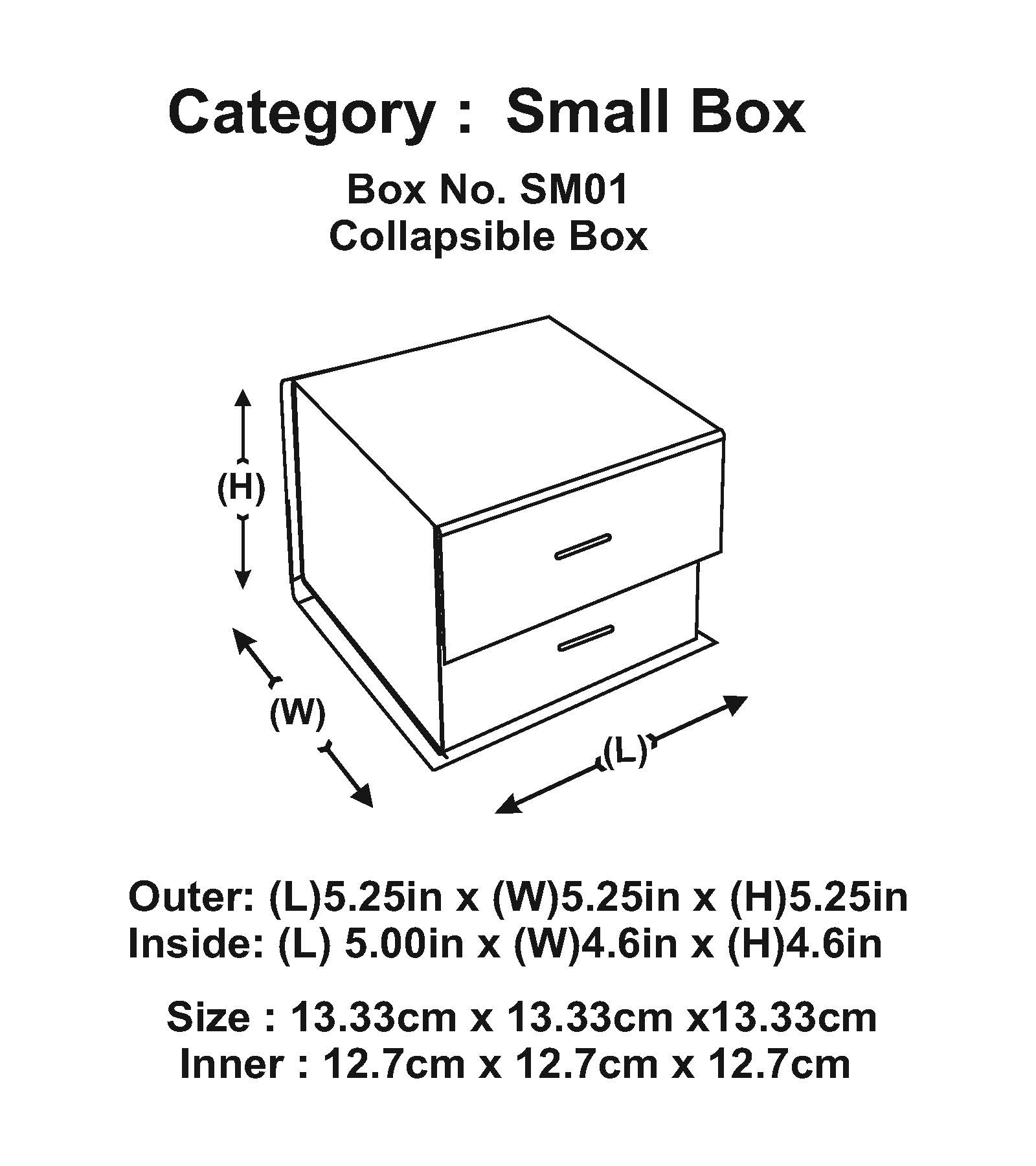 Large Cube Bronze Majestic Metallic - CustomF2FBox