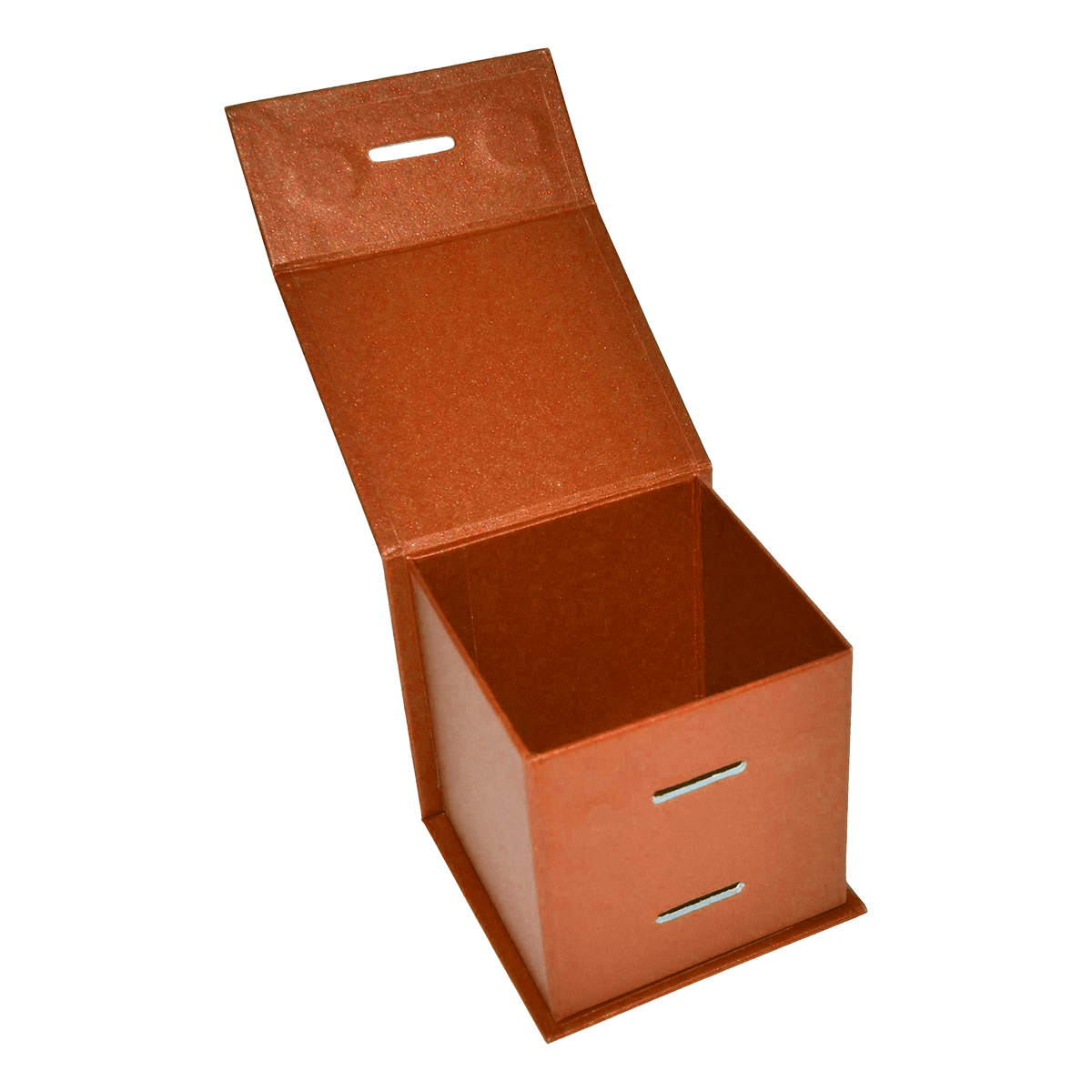 Large Cube Copper Majestic Metallic - CustomF2FBox