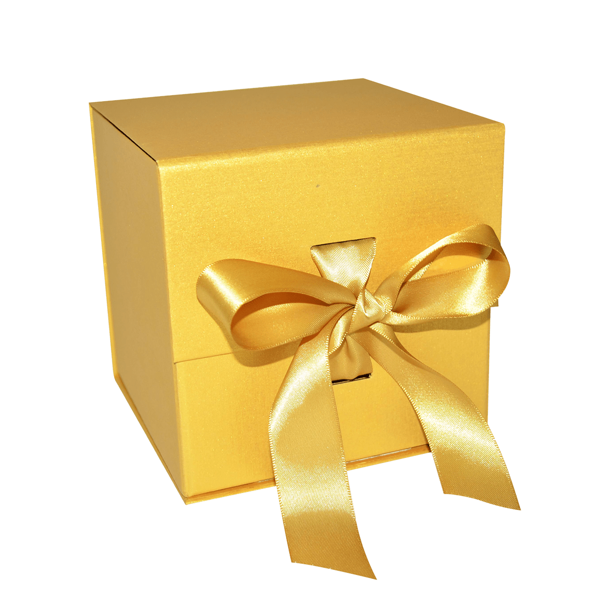 Large Cube Gold Majestic Metallic - CustomF2FBox