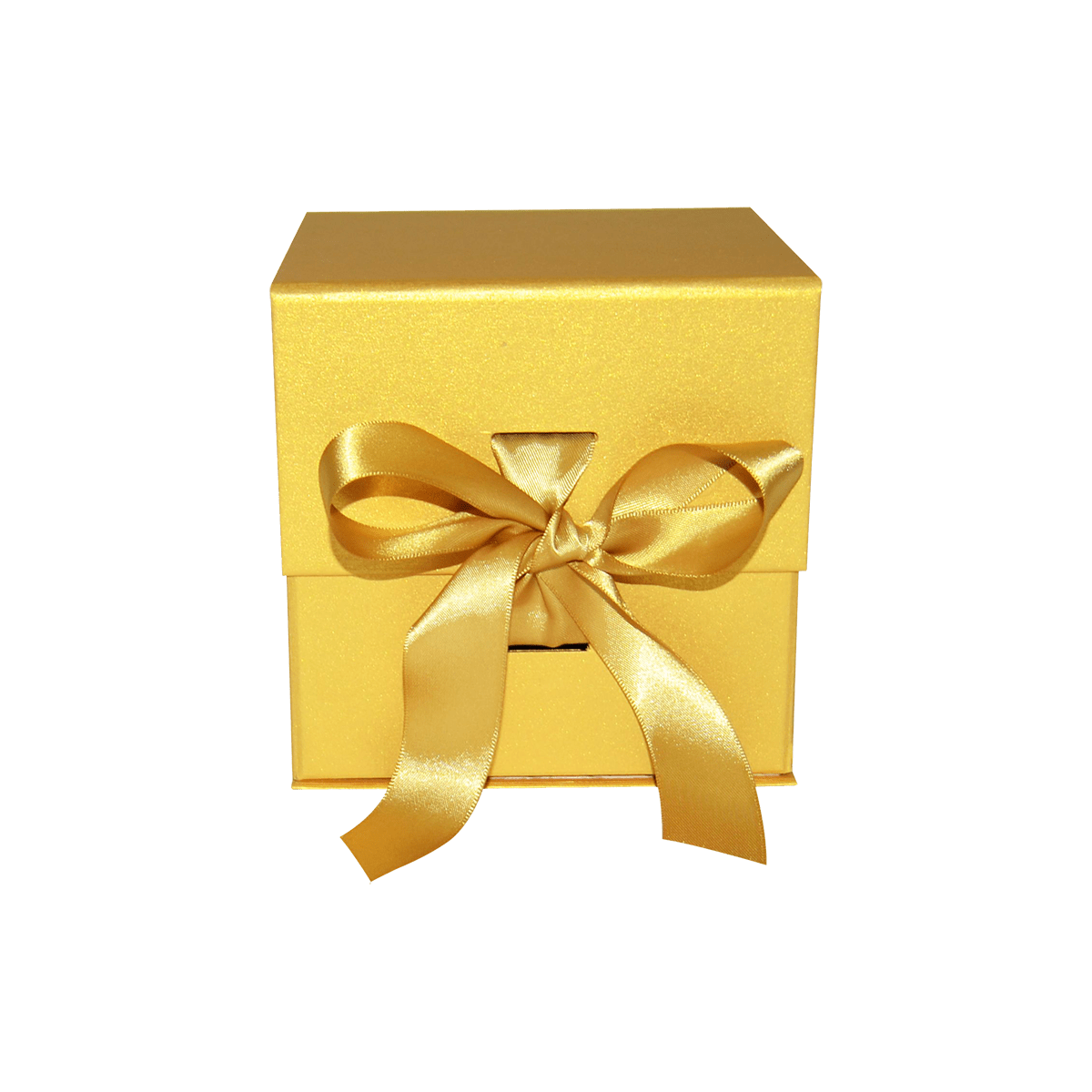 Large Cube Gold Majestic Metallic - CustomF2FBox