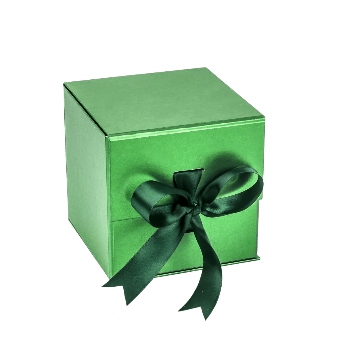 Large Cube Green Majestic metallic - CustomF2FBox