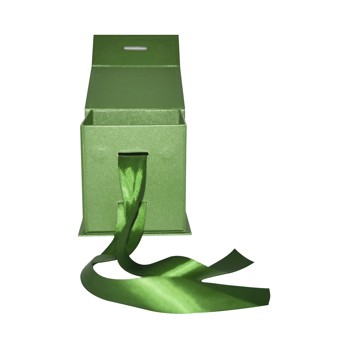 Large Cube Green Majestic metallic - CustomF2FBox