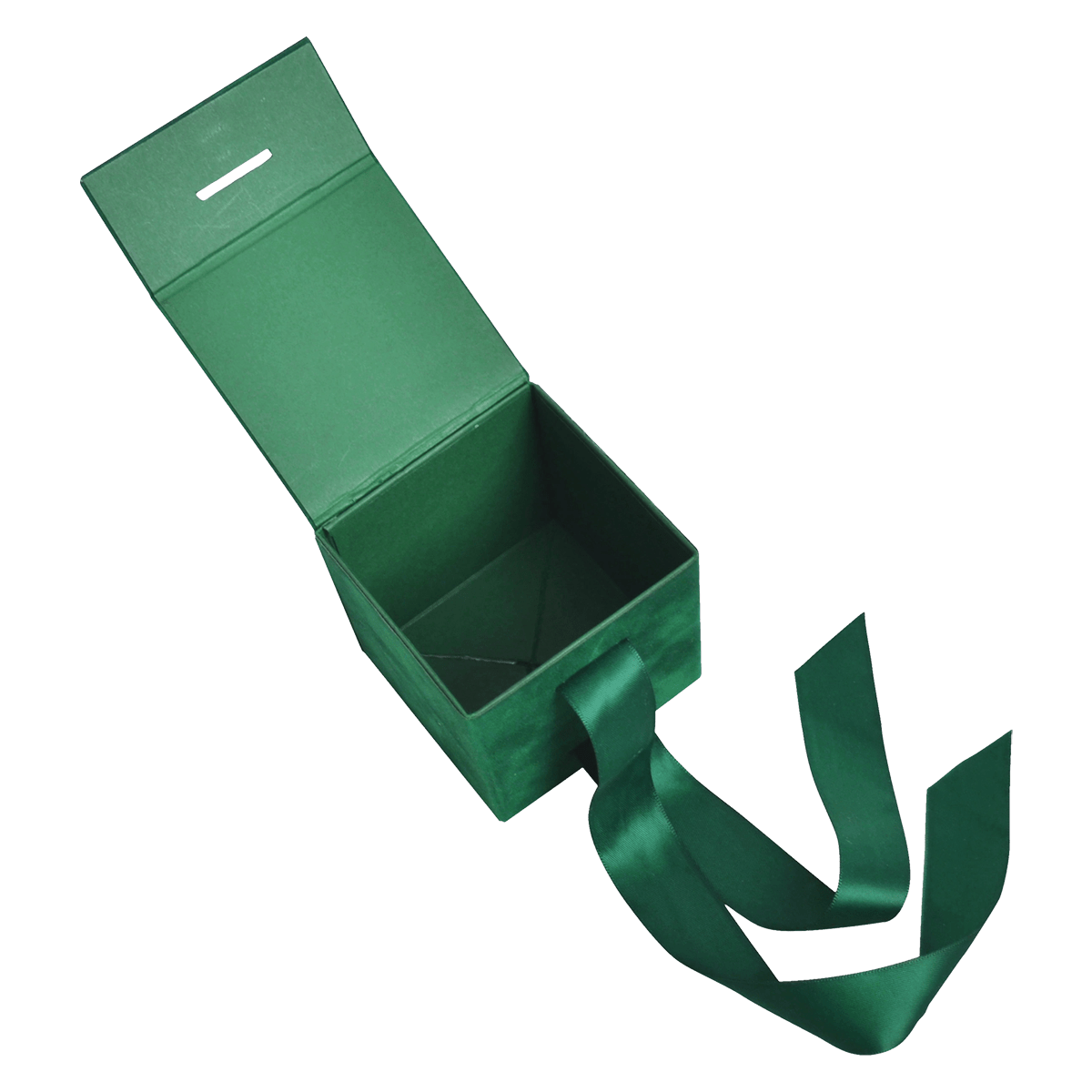 Large Cube Green Sensational Suede - CustomF2FBox