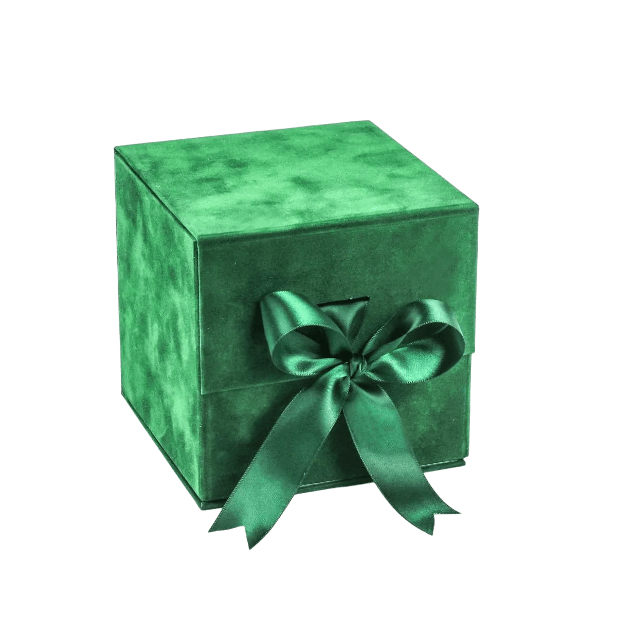 Large Cube Green Sensational Suede - CustomF2FBox