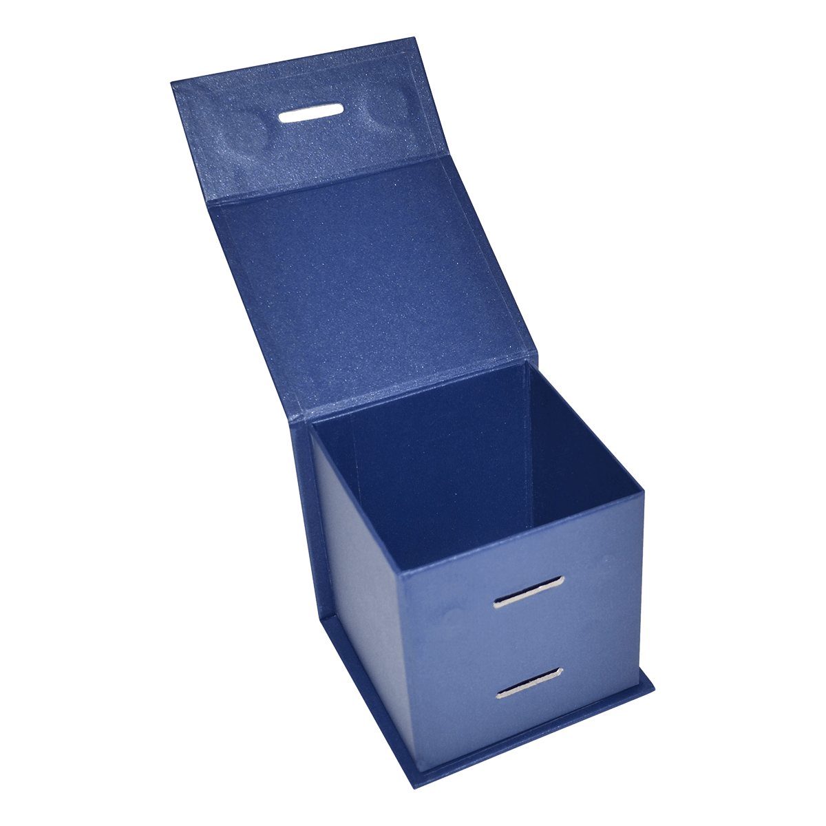 Large Cube Navy Majestic Metallic - CustomF2FBox