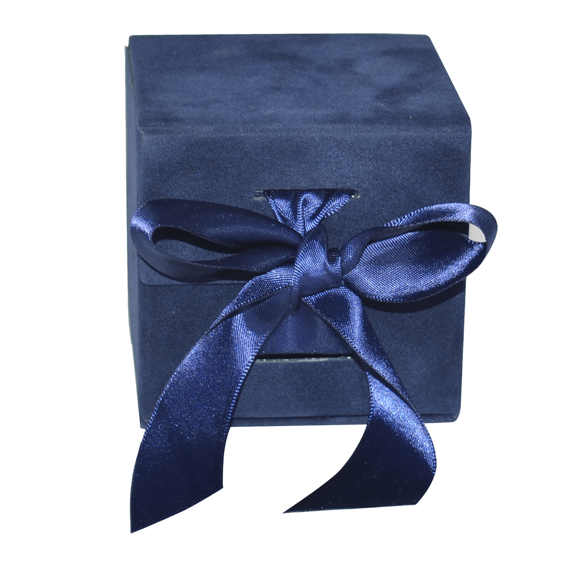 Large Cube Navy Sensational Suede - CustomF2FBox