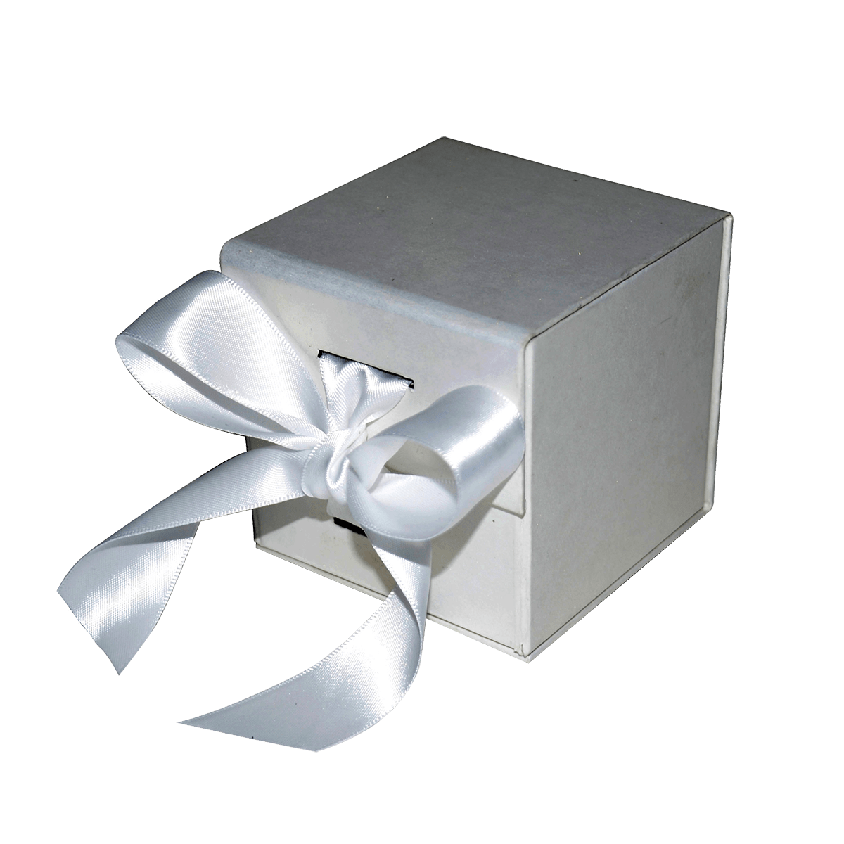 Large Cube Silver Majestic Metallic - CustomF2FBox