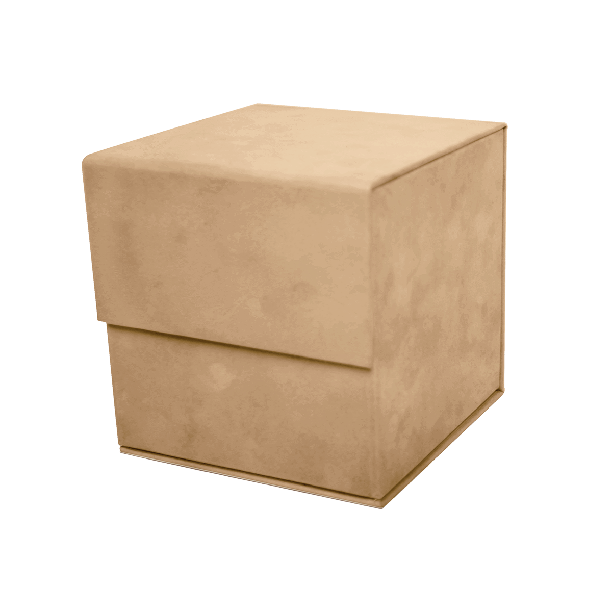 Large Cube Tan Sensational Suede - CustomF2FBox