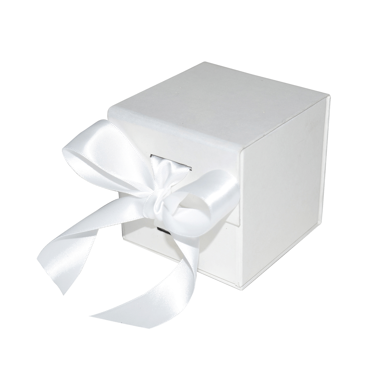 Large Cube White Majestic Metallic - CustomF2FBox