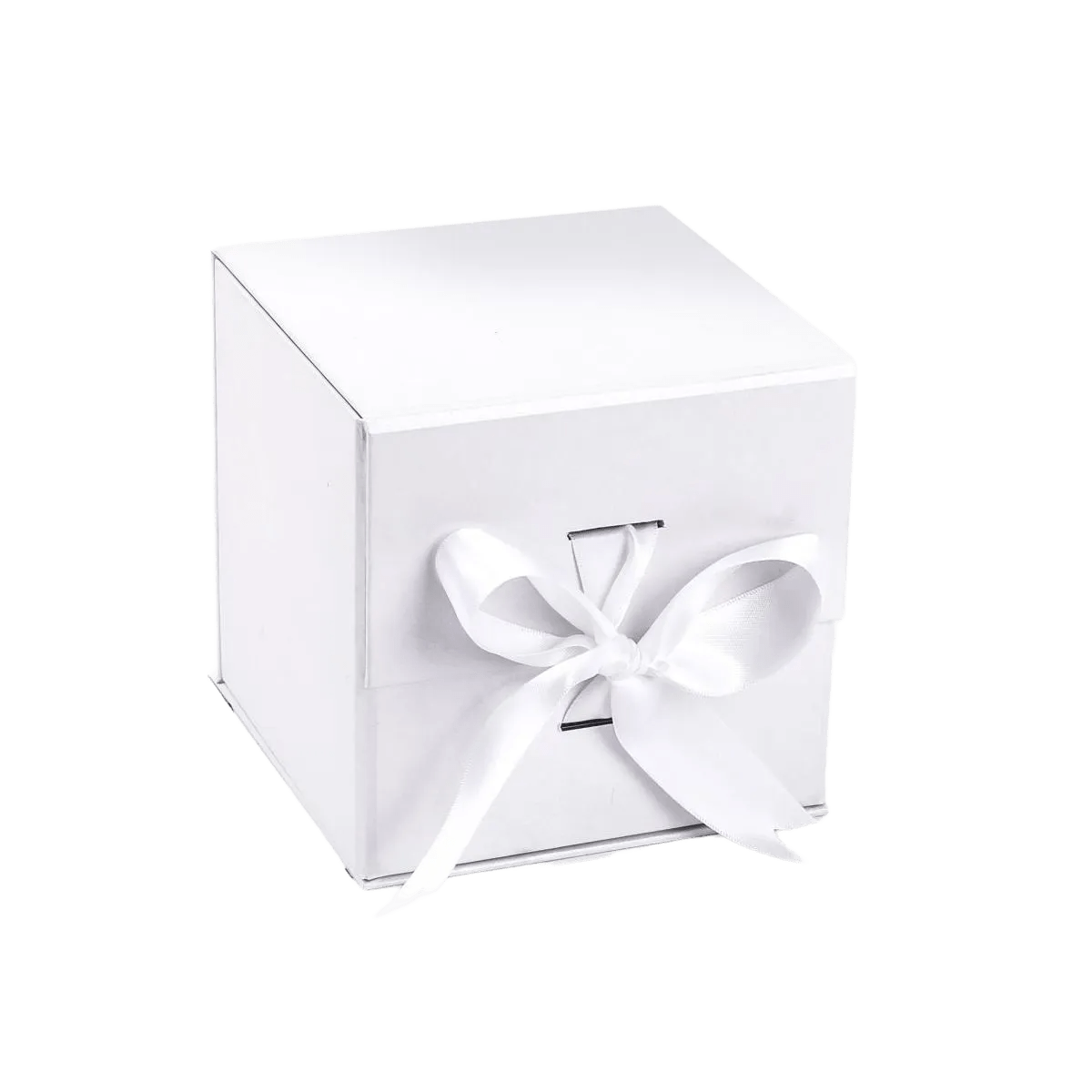 Large Cube White Majestic Metallic - CustomF2FBox