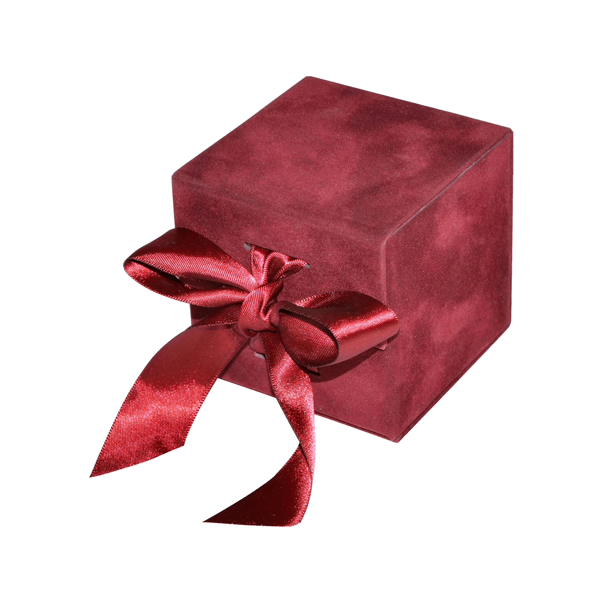 Large Cube Wine Sensational Suede - CustomF2FBox