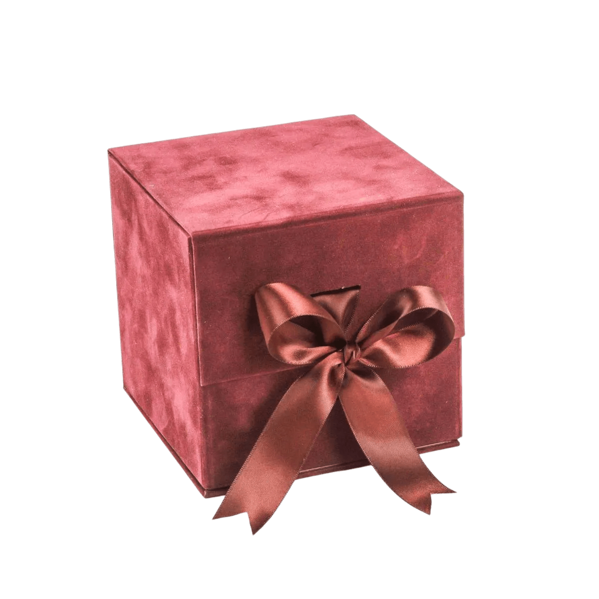 Large Cube Wine Sensational Suede - CustomF2FBox