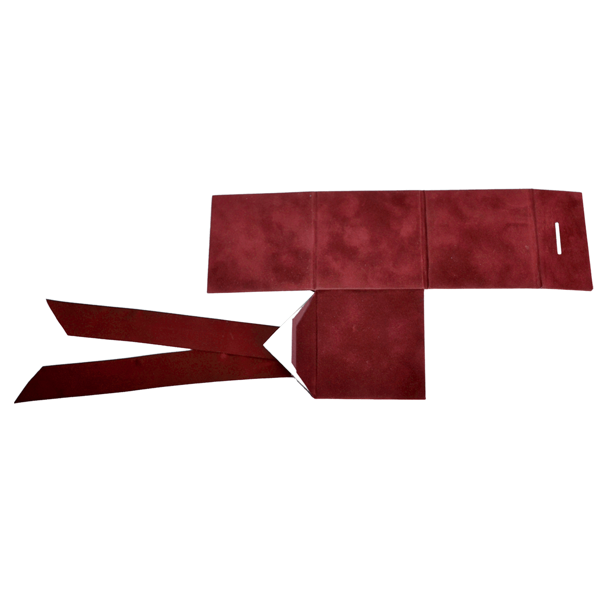 Large Cube Wine Sensational Suede - CustomF2FBox