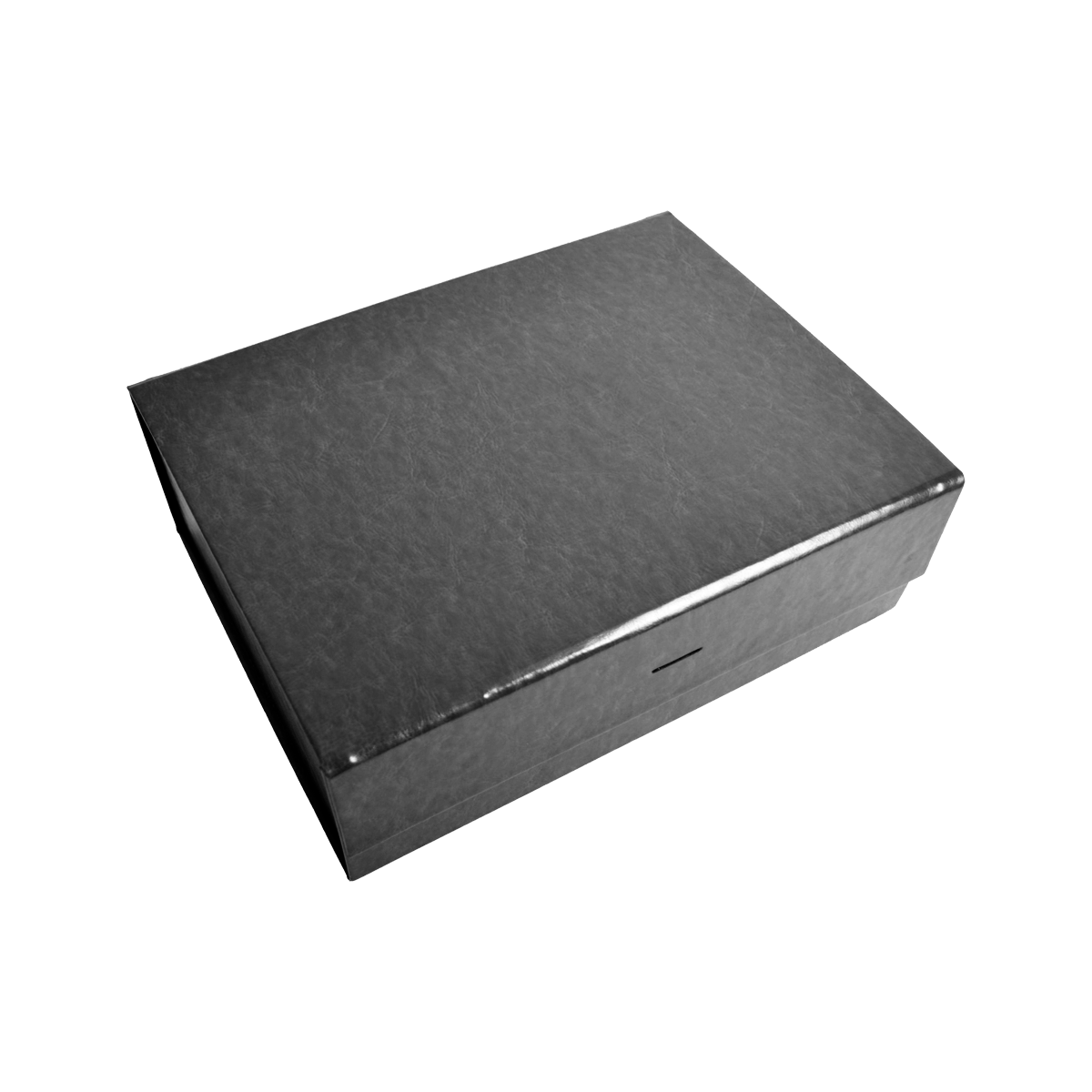 Large Deep Black Vegan Leather - CustomF2FBox