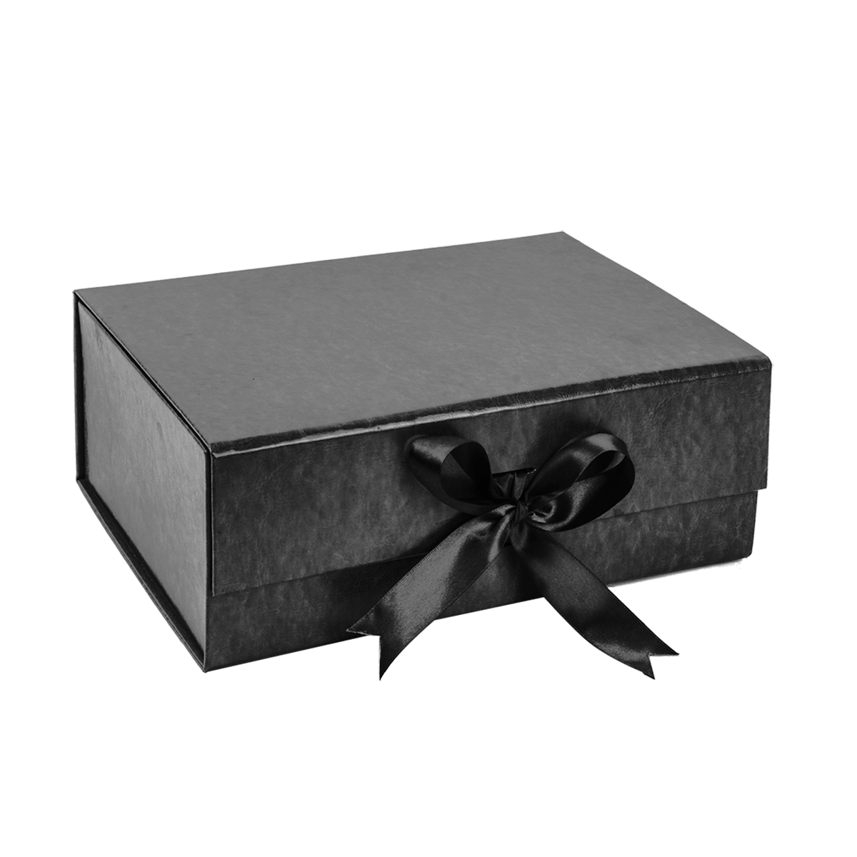 Large Deep Black Vegan Leather - CustomF2FBox